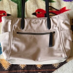 Kate Spade Cream and Black Tote Bag